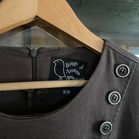 Birds of North America Low key Steampunk dress with pockets. Size M. - Picture 2 of 7